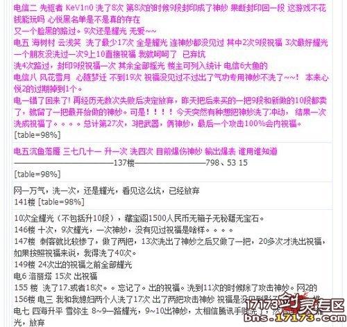 无法直视的真实数据 传说武器祝福概率统计