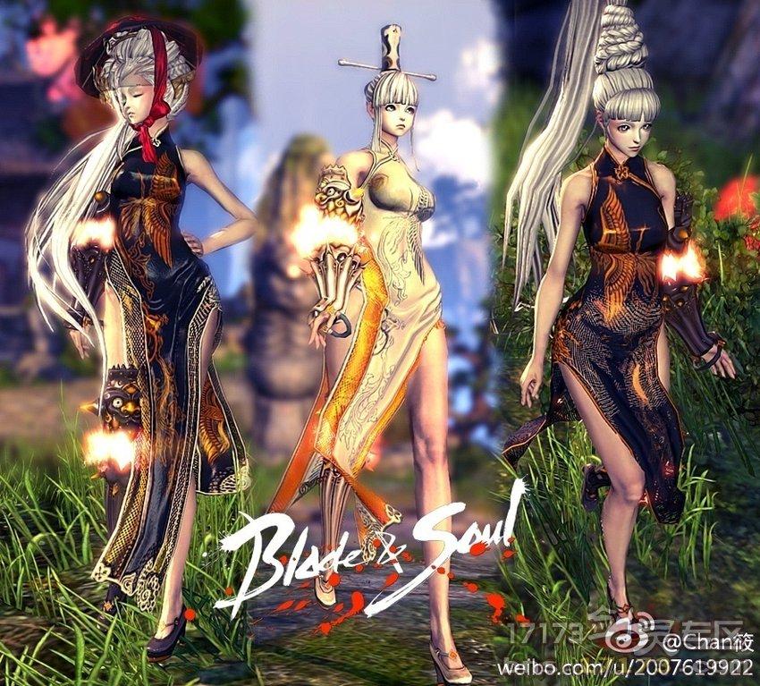 韩服剑灵新时装白灵和黑灵 NC改色上瘾