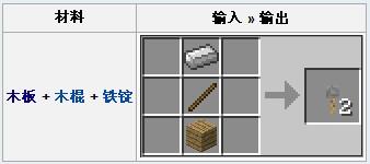 我的世界绊线钩合成表及其用途介绍