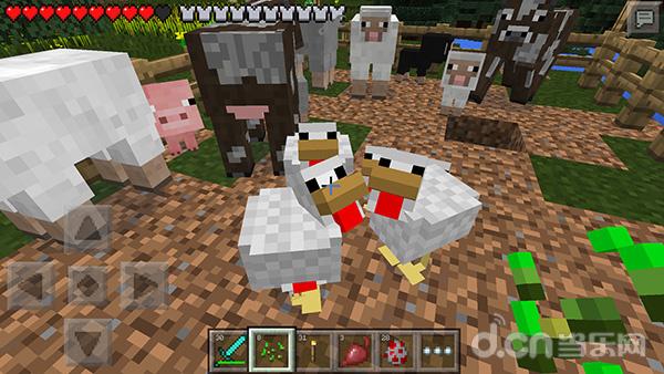 《我的世界手机版Minecraft–Pocket Edition》怎么圈养动物 教你做动物农场_我的世界移动版攻略_当乐原创频道