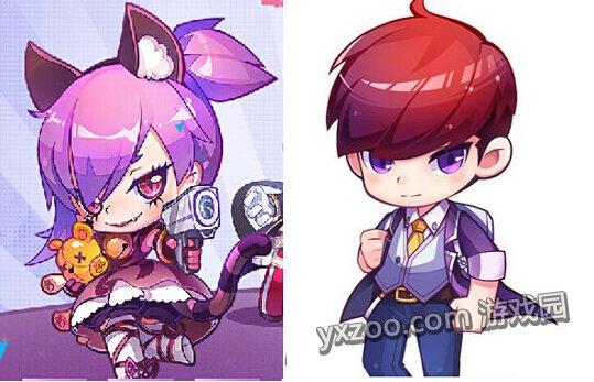 天天酷跑猫小妖和超能少年角色图