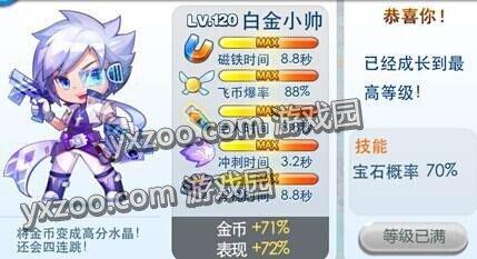 天天酷跑超能少年和白金小帅属性对比