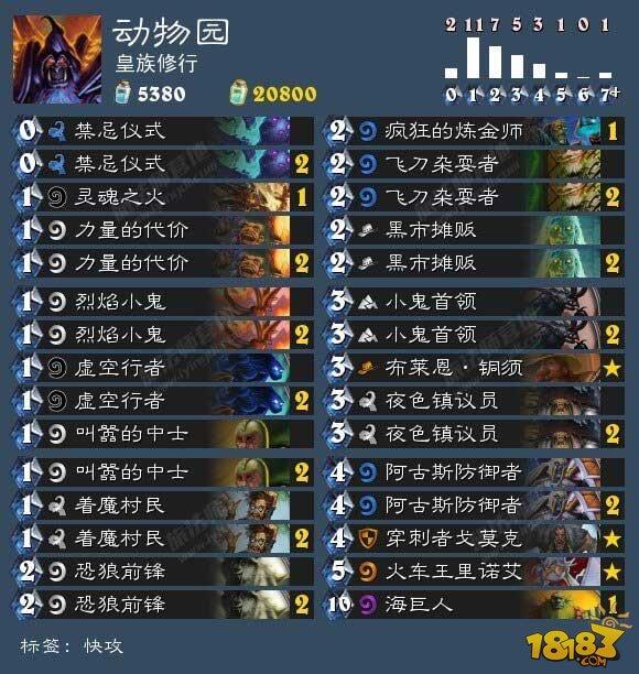 标准模式卡组对局分析：动物园vs火妖法