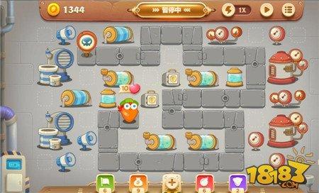 保卫萝卜3工厂第45关通关技巧 第45关金萝卜攻略