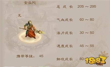 问道手游金头陀点化所需材料介绍 点化值不值得