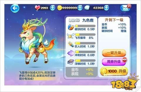天天酷跑克隆大作战九色鹿高分搭配推荐