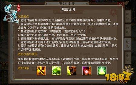 宠物力爆棚 问道手游宠物技能进阶要求
