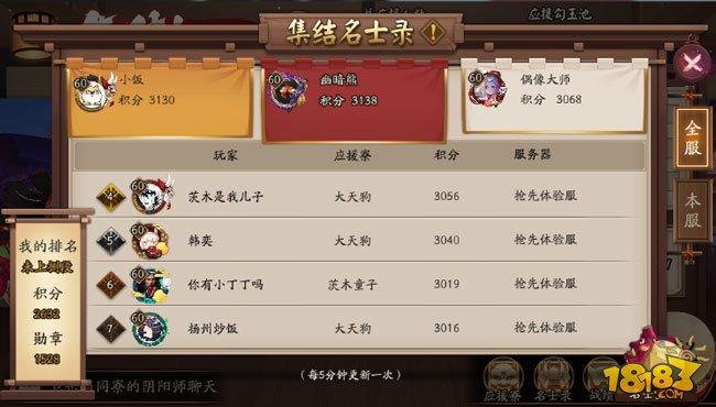 阴阳师为崽而战2700分段环境体感报告