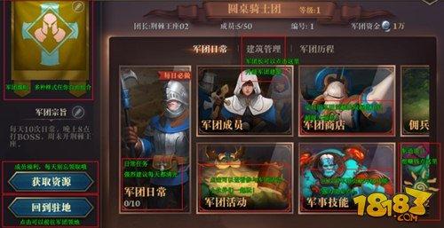 荊棘王座軍團(tuán)玩法全解析