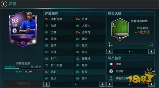 达尼洛数值解析 FIFA足球世界最强后腰剧情