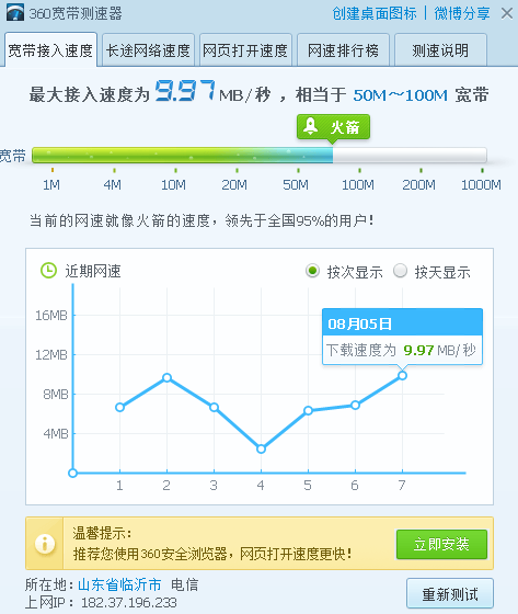 為了證明不是我網(wǎng)速拖得后頭特上測速截圖一張?。?！