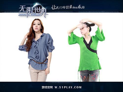 “天街计划”合作商热卖商品——欧莎女装（左）、素萝女装（右）