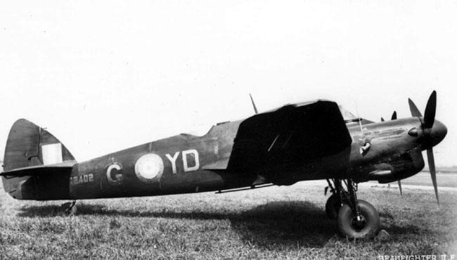1940 年用作夜間截擊機的 Beaufighter IIF