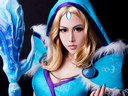 專業(yè)COS團(tuán)隊(duì)粉猴出品 DOTA2金發(fā)佳人化身氣質(zhì)冰女