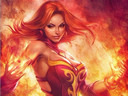 美眉玩家轉(zhuǎn)型DOTA2 粉猴全新火女COS曝光