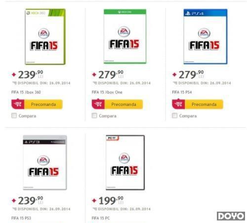 E3 2014：《FIFA15》PC配置需求正式公布