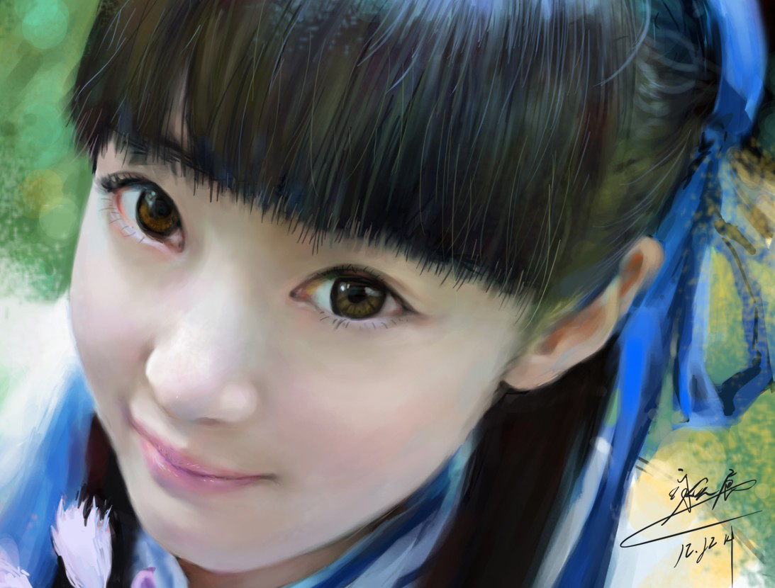 【绘画】纯板绘的仙剑1灵儿一张—《灵》，希望大家喜欢