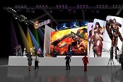 大屏试玩体验 2015ChinaJoy盛大展台效果图
