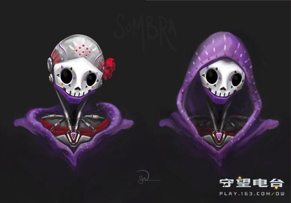 玩家绘制的Sombra概念图