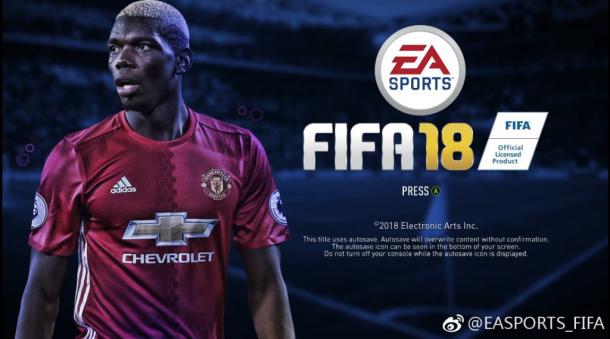 《FIFA18》主界面截图曝光 封面球星由博格巴担任