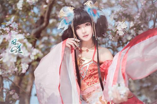 配圖1：《問(wèn)道》coser“畫(huà)中仙”形象精美原圖