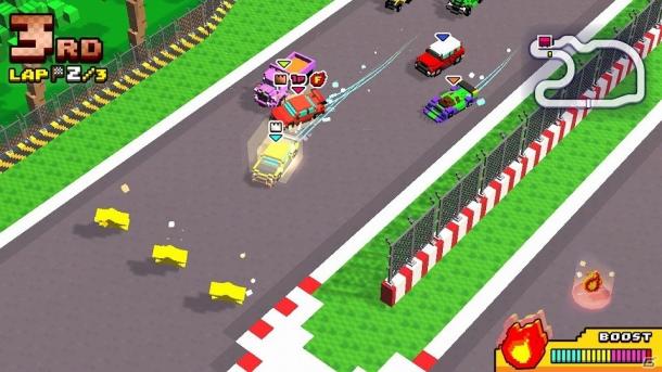 点阵风赛车新游Switch《BOXY RACERS》最新情报