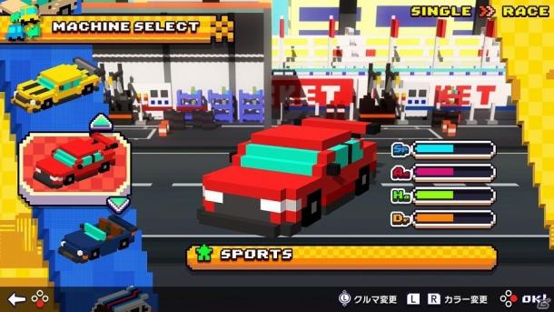 点阵风赛车新游Switch《BOXY RACERS》最新情报