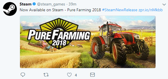 《模擬完美農場18》登陸Steam 170元不支持中文