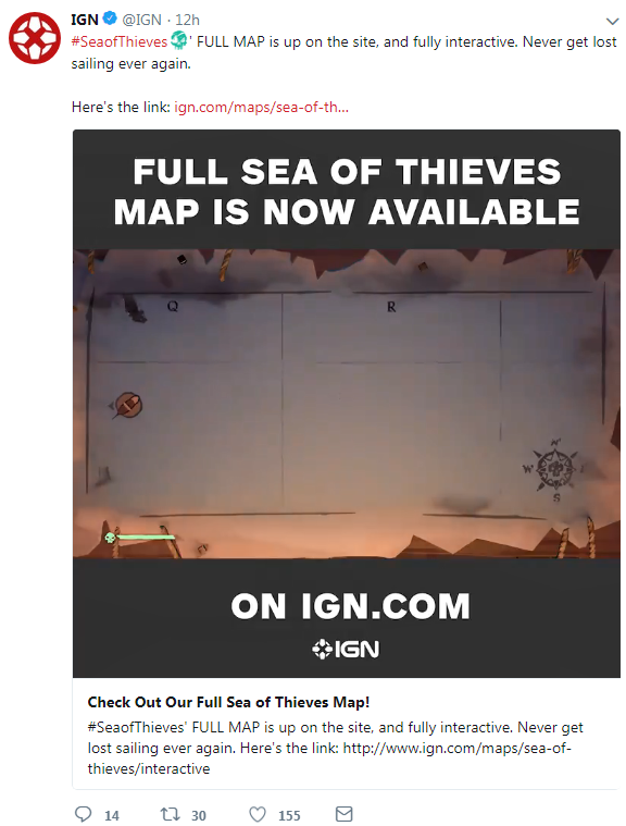 《盗贼之海》完整地图公布 再也不怕迷失在大海