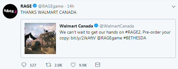 《狂怒2》在加拿大沃尔玛开启预购 官方表示感谢