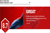 《蜘蛛侠》IGN 8.7分 每一步都有蜘蛛侠的感觉
