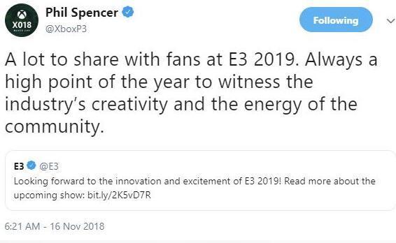 索尼告别E3？Xbox老大暗讽：我们有海量新料发布哦