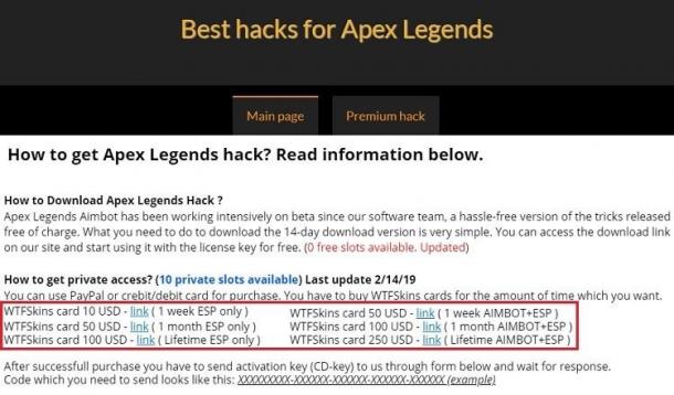 《Apex英雄》被中国外挂团队盯上 锁头和透视泛滥