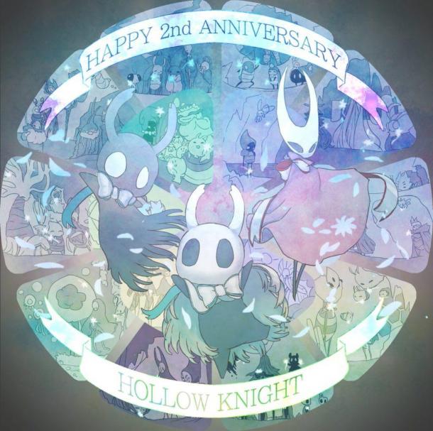 海量唯美賀圖！《空洞騎士》官方遲來的兩周年慶賀