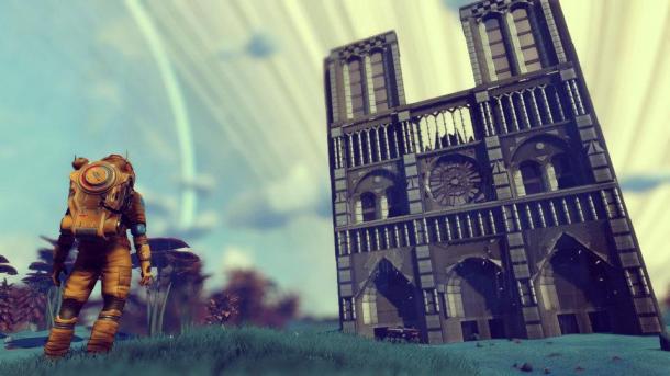 《無人深空》玩家在游戲中建造巴黎圣母院 好評不斷