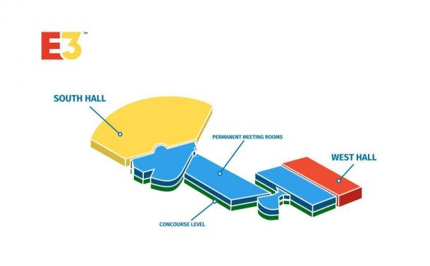 E3 2019各廠商分布圖公開 Epic展臺比之前更大了