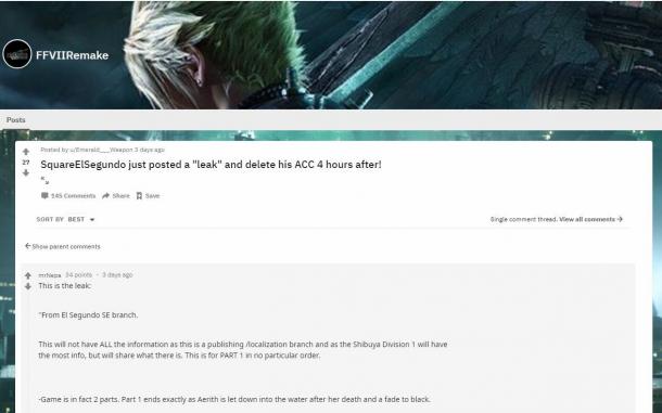 《FF7重制》又現(xiàn)重大爆料！E3后PS+試玩 分兩章發(fā)售