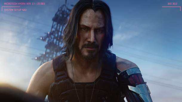 E3：《賽博朋克2077》基努扮演角色曝光 搖滾戰士銀手強尼