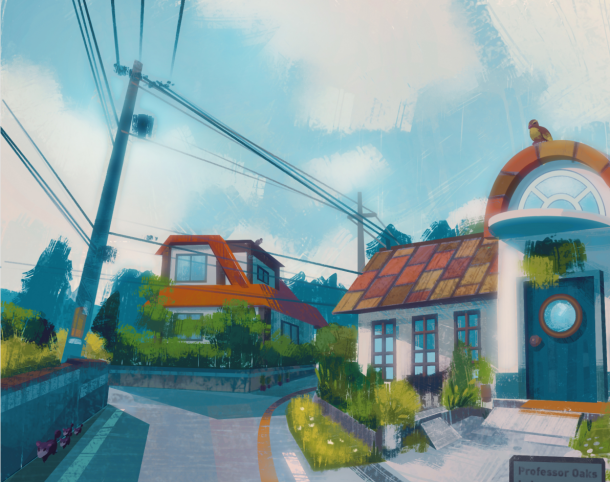 《精灵宝可梦》关东街景艺术图 你能认出来都是哪吗