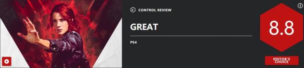 《控制》媒體評分出爐 IGN 8.8分、GameSpot 8分