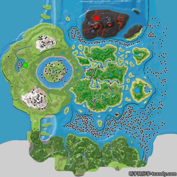 方舟中心岛地图图片