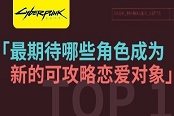 赛博朋克2077最期待可攻略恋爱角色排名
