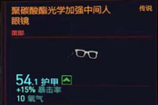 賽博朋克2077聚碳酸酯光學(xué)加強(qiáng)中間人眼鏡獲得方法 傳說(shuō)面部裝備獲取攻略