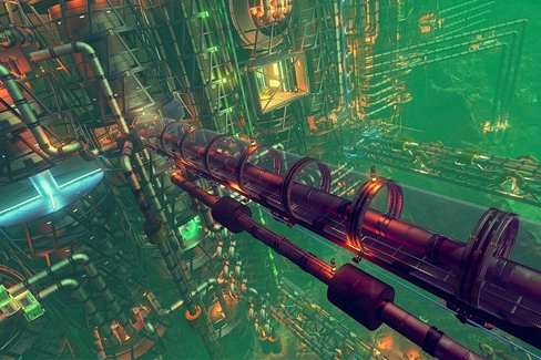 玩家在《无人深空》中打造超大海底基地
