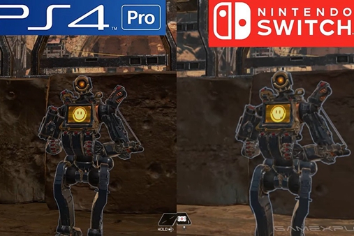 《Apex英雄》Switch版与PS4 Pro版画面对比
