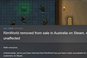 《环世界》Steam版在澳大利亚被封禁下架 评级…