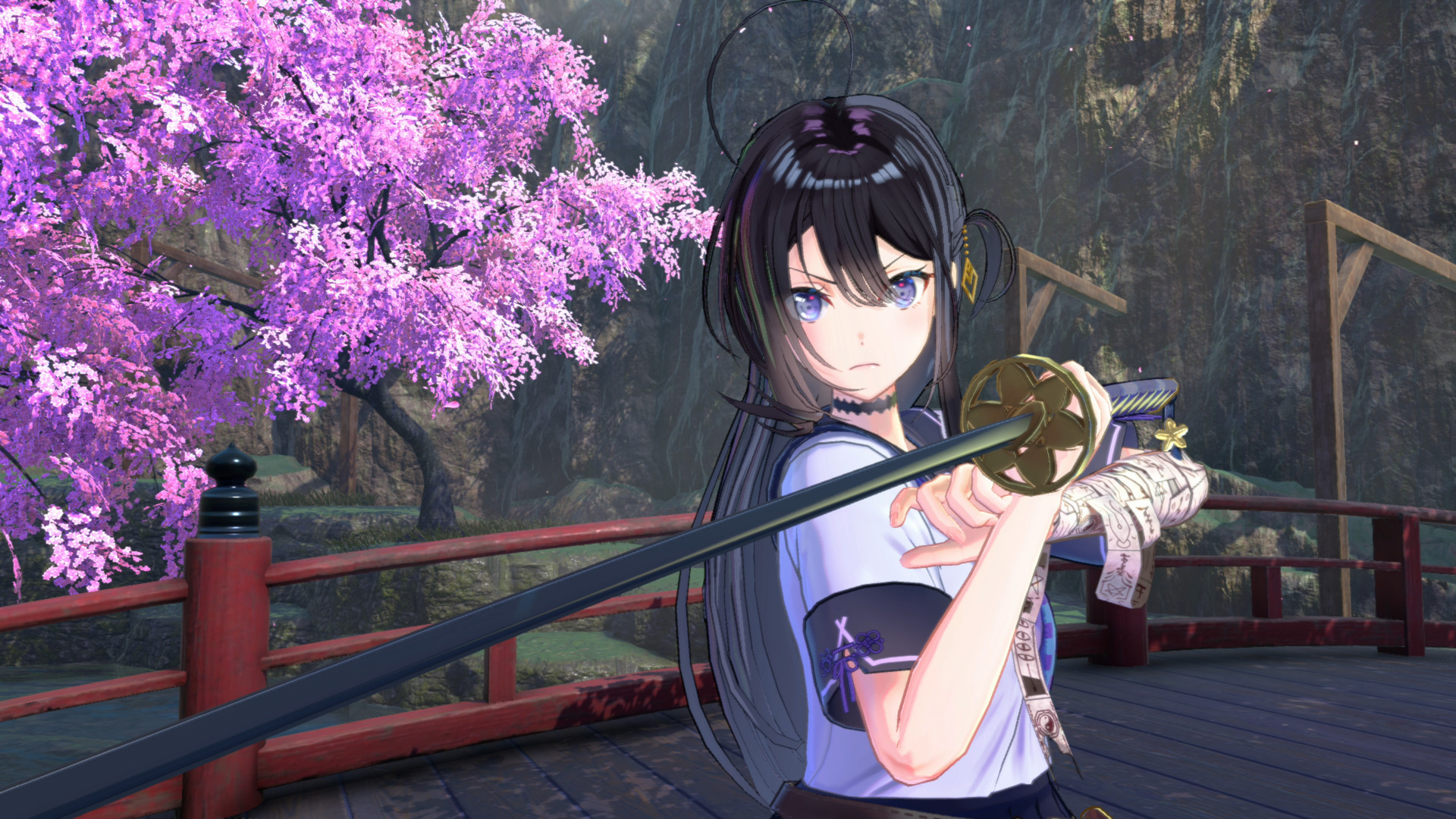 武士少女图片