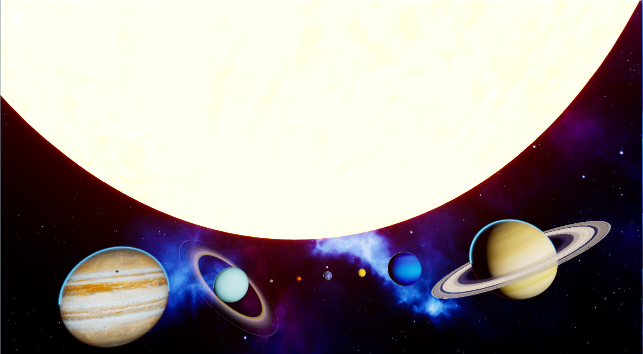 虚拟现实：太阳系图片