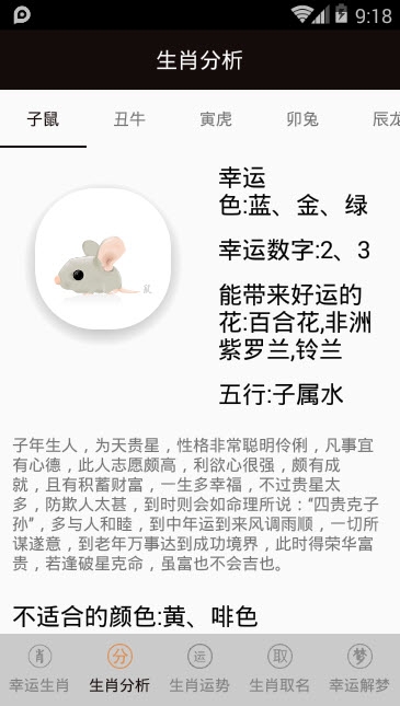 吉利生肖星座
