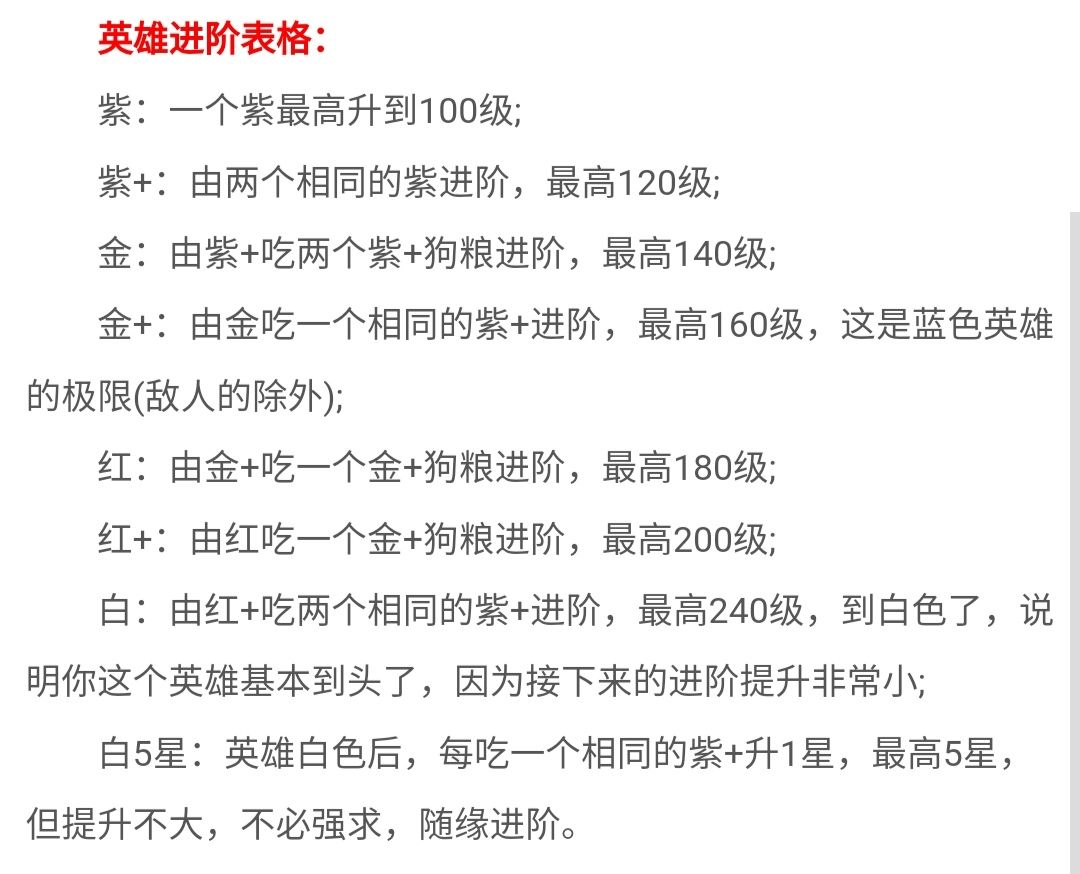 劍與遠(yuǎn)征英雄進(jìn)階攻略 英雄進(jìn)階技巧及狗糧分析